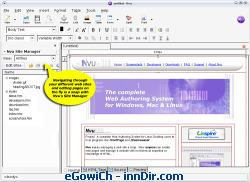 Nvu screenshot 1