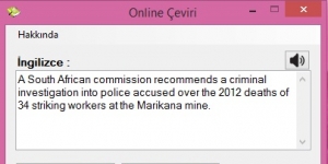 Online Çeviri 1.0 screenshot 1