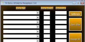 Ortalama Hesaplayıcı 3.0 screenshot 1
