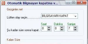 Otomatik Bilgisayarı Kapatma 5.2 screenshot 1