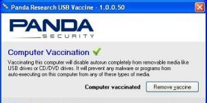 Panda USB and AutoRun Vaccine 1.0.1.4 screenshot 1