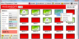 PLAYSTATİON CAFE PROGRAMI - HASANSOFT 1.7.03 screenshot 1