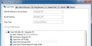 PortScan 1.58 Ücretsiz İngilizce 388 KB screenshot 1