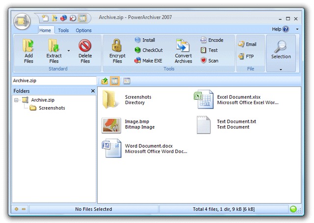 PowerArchiver screenshot 1