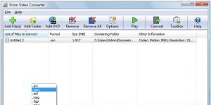 Prism Video Converter 2.59 Ücretsiz İngilizce 617 KB screenshot 1