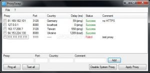 ProxySwap 1.0.3.24 screenshot 1