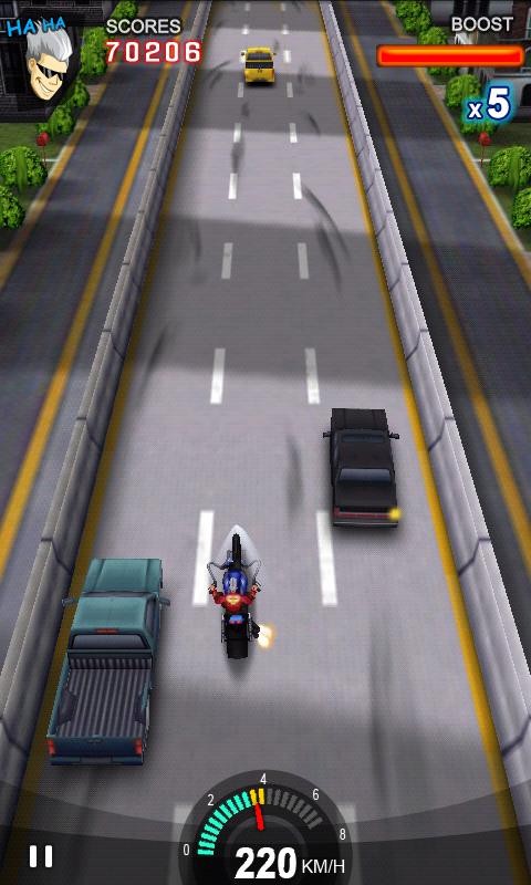 Racing Moto (Android) screenshot 1