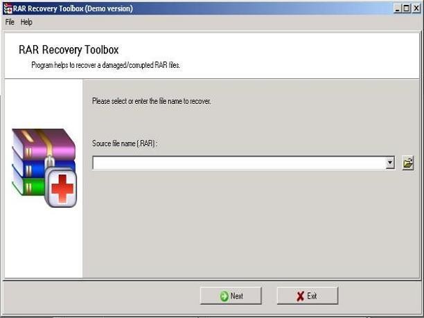 RAR Recovery Toolbox screenshot 1