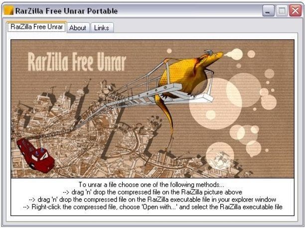 RarZilla Free Unrar Portable screenshot 1