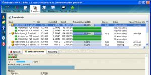 RetroShare 0.5.5b_6876 screenshot 1