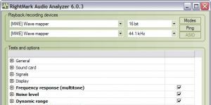 RightMark Audio Analyzer 6.4.1 screenshot 1
