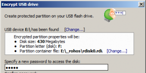 Rohos Mini Drive 2.0 screenshot 1