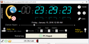 Shutdown PC 2.5.4 screenshot 1
