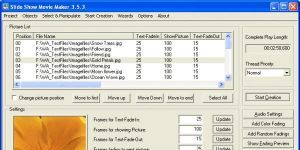 Slide Show Movie Maker 3.7 screenshot 1