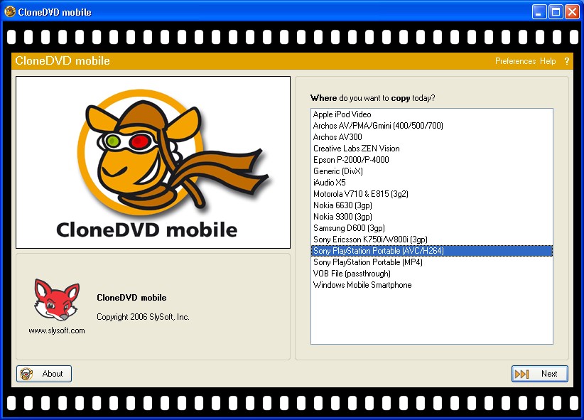 Slysoft CloneDVD Mobile screenshot 1