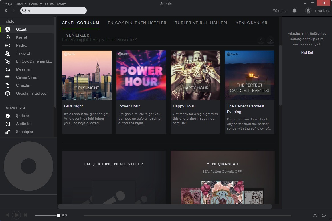 Spotify screenshot 1