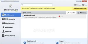 Sticky Password Free 8.0.9.45 screenshot 1