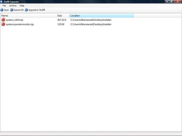 StuffIt Expander screenshot 1