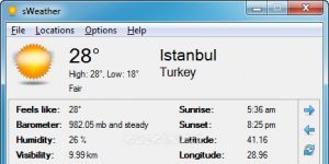 sWeather 1.6.6 Ücretsiz İngilizce 2.2 MB screenshot 1