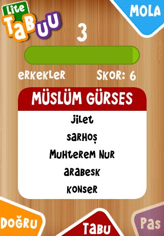 Tabuu Lite (iPhone - iPad - iPod) screenshot 1