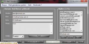 TD Çoklu mail gönderme programı 1.0 screenshot 1