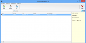 Telefon Rehberi Programı 0.3 screenshot 1