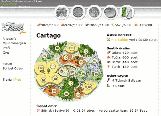 Travian screenshot 1