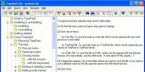 TreePad Lite 4.3 screenshot 1