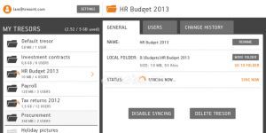 Tresorit 0.8.53.111 screenshot 1