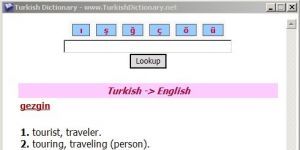 Turkish Dictionary 0.2 screenshot 1