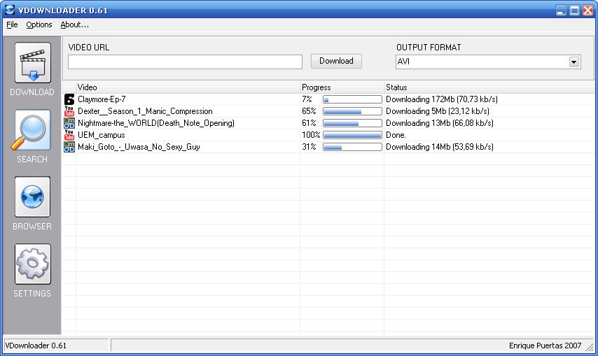 VDownloader screenshot 1