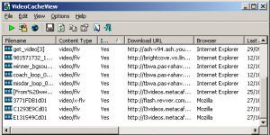 VideoCacheView 2.96 screenshot 1