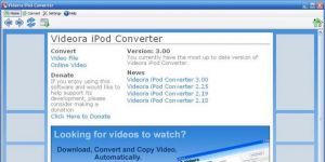 Videora iPod Converter 4.05 screenshot 1