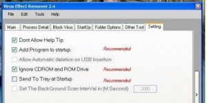 Virus Effect Remover 3.2.2.26 screenshot 1