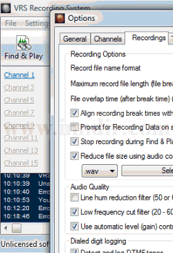 VRS Recording System (Linux) 5.40 screenshot 1