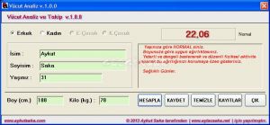 Vücut Analiz 2.2.1 screenshot 1