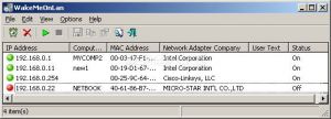 WakeMeOnLan 1.78 screenshot 1