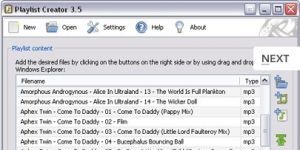 Winamp Playlist Creator 3.6.2 screenshot 1