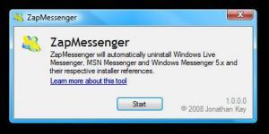 ZapMessenger Messenger Kaldırma Programı 1.0.0 screenshot 1