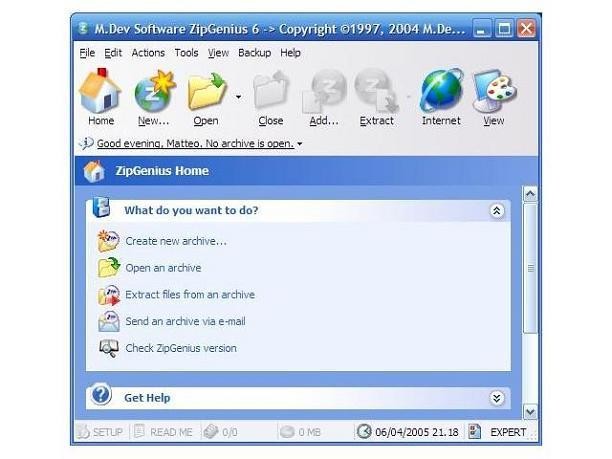 ZipGenius Standard Edition screenshot 1