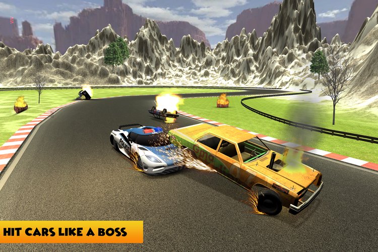 Polis Araba Savaşları Yıkım 3D MUAYENE screenshot 1