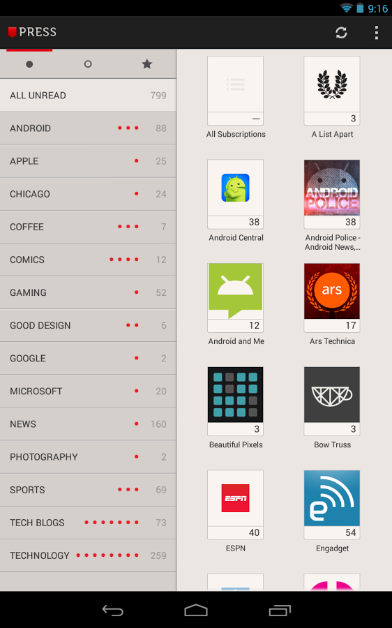 Press (RSS Reader) v1.4 APK screenshot 5