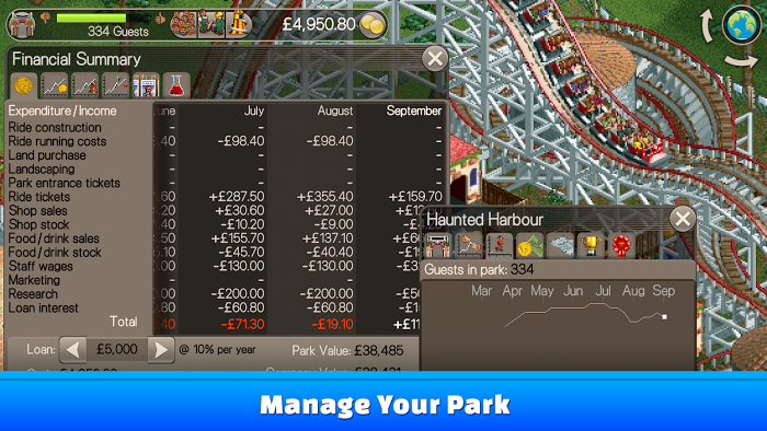 RollerCoaster Tycoon® Classic v1.0.4.1701042 APK screenshot 4