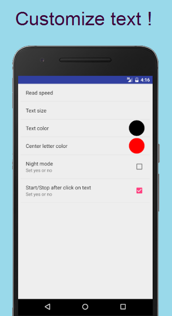 Speed Reader Pro v1.1 build 6 APK screenshot 5