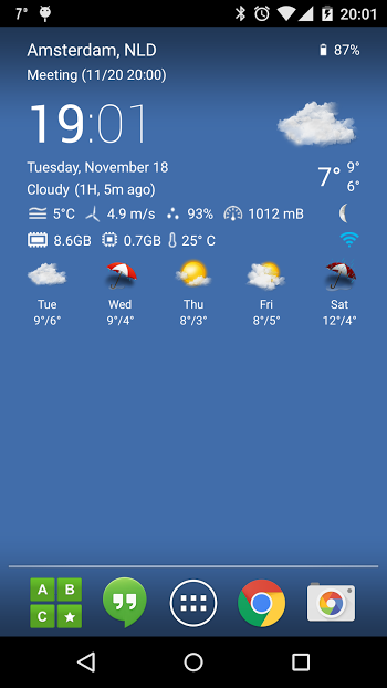 Transparent clock weather Pro v0.92.01.06 APK screenshot 8