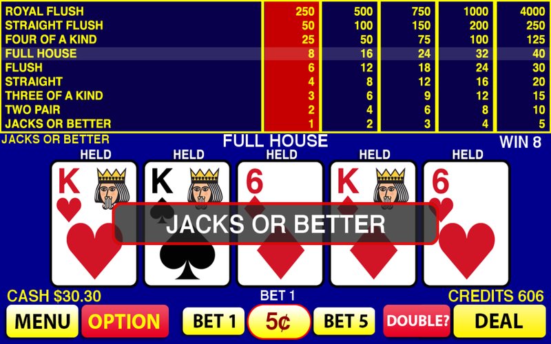 Vale veya Daha Video Poker MUAYENE screenshot 1
