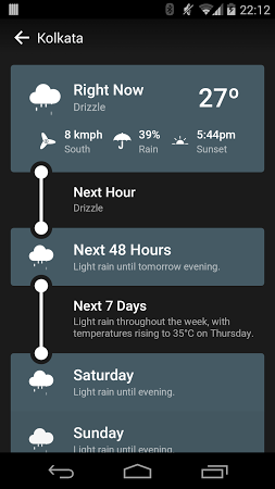 Weather Timeline - Forecast - screenshot