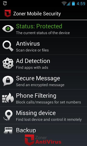Zoner Mobile Security v1.6.0 build 20 APK screenshot 4
