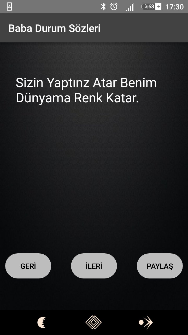 Baba Durum Sözleri APK screenshot 1