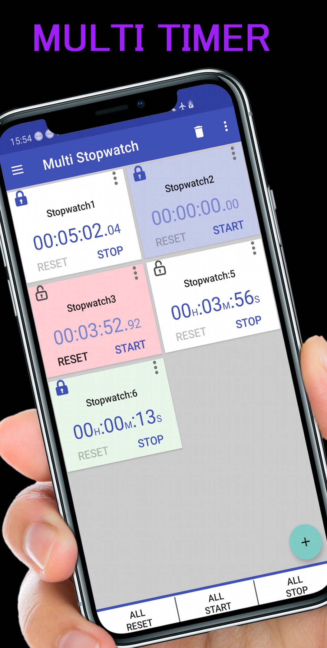 Multi Timer - Stopwatch Timer APK screenshot 1